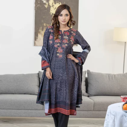 Women’s Black Embroidered Set